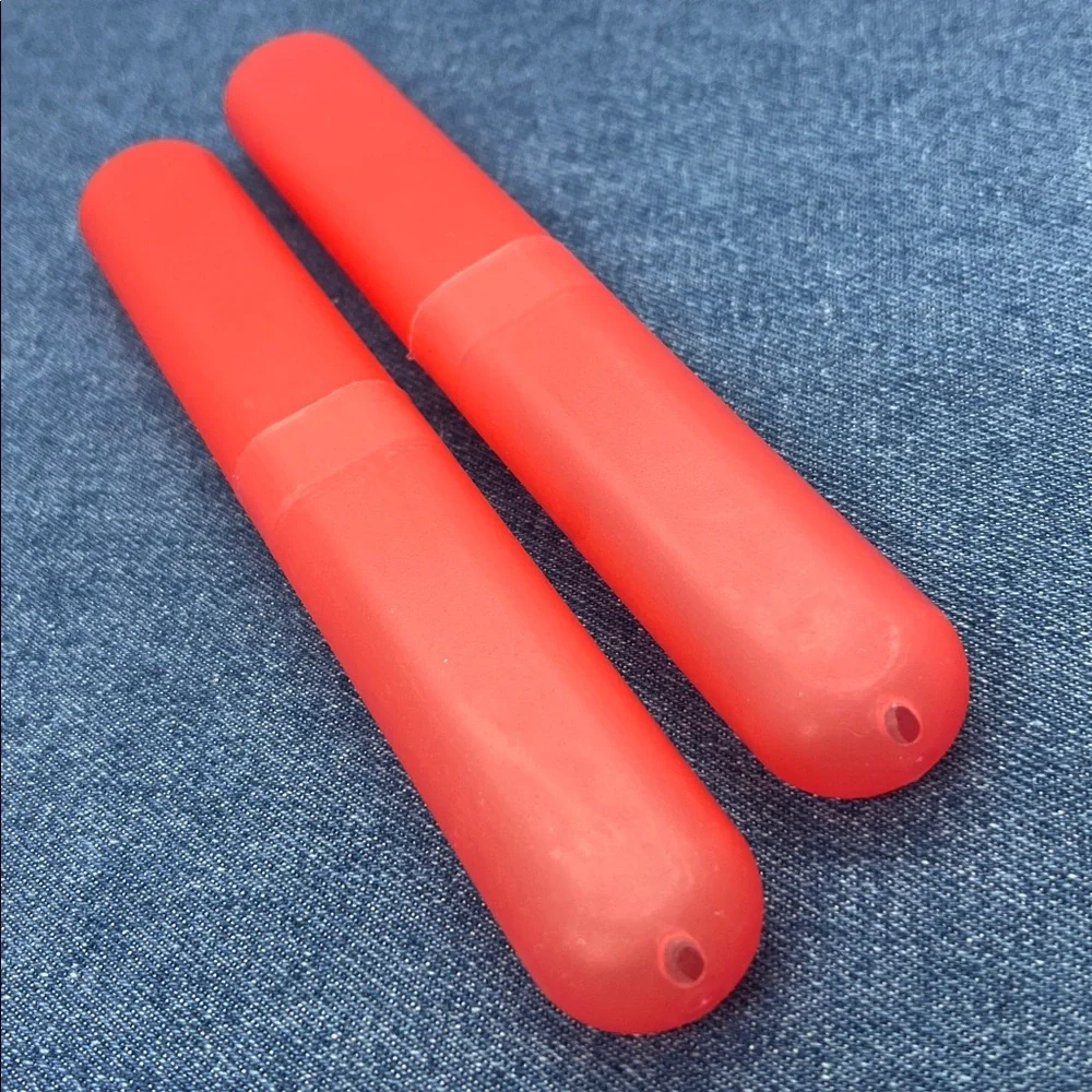 Toothbrush Travel Plastic Case Portable Tube Protector Holder Lot of 2 NWOT